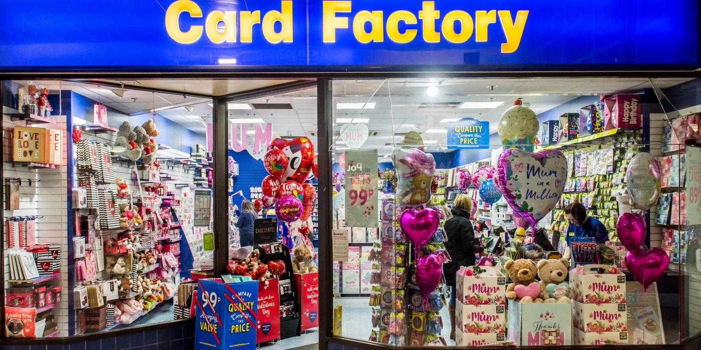 Card Factory at St Johns Shopping Centre